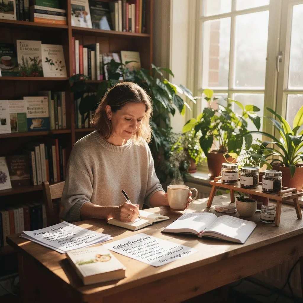 Teásdoboz, amelyben a rooibos tea tárolása és frissessége biztosított.